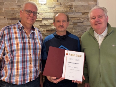 Goldene Ehrennadel für Michael Großmann